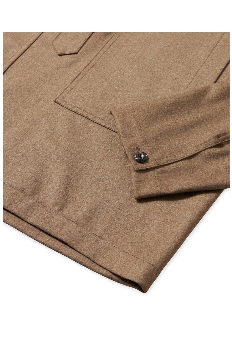 Fuego Wool Fresco Overshirt, Alternate, color, BEIGE