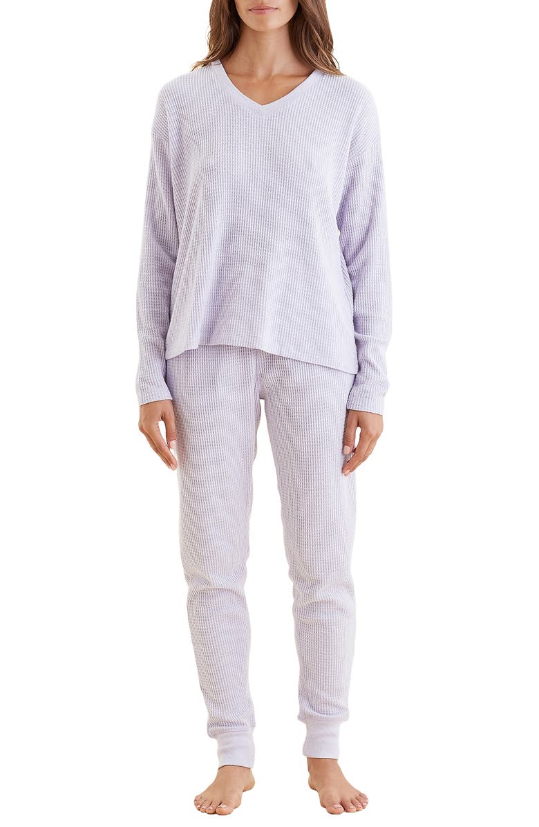 Papinelle Waffle Knit Pajamas, Main, color,