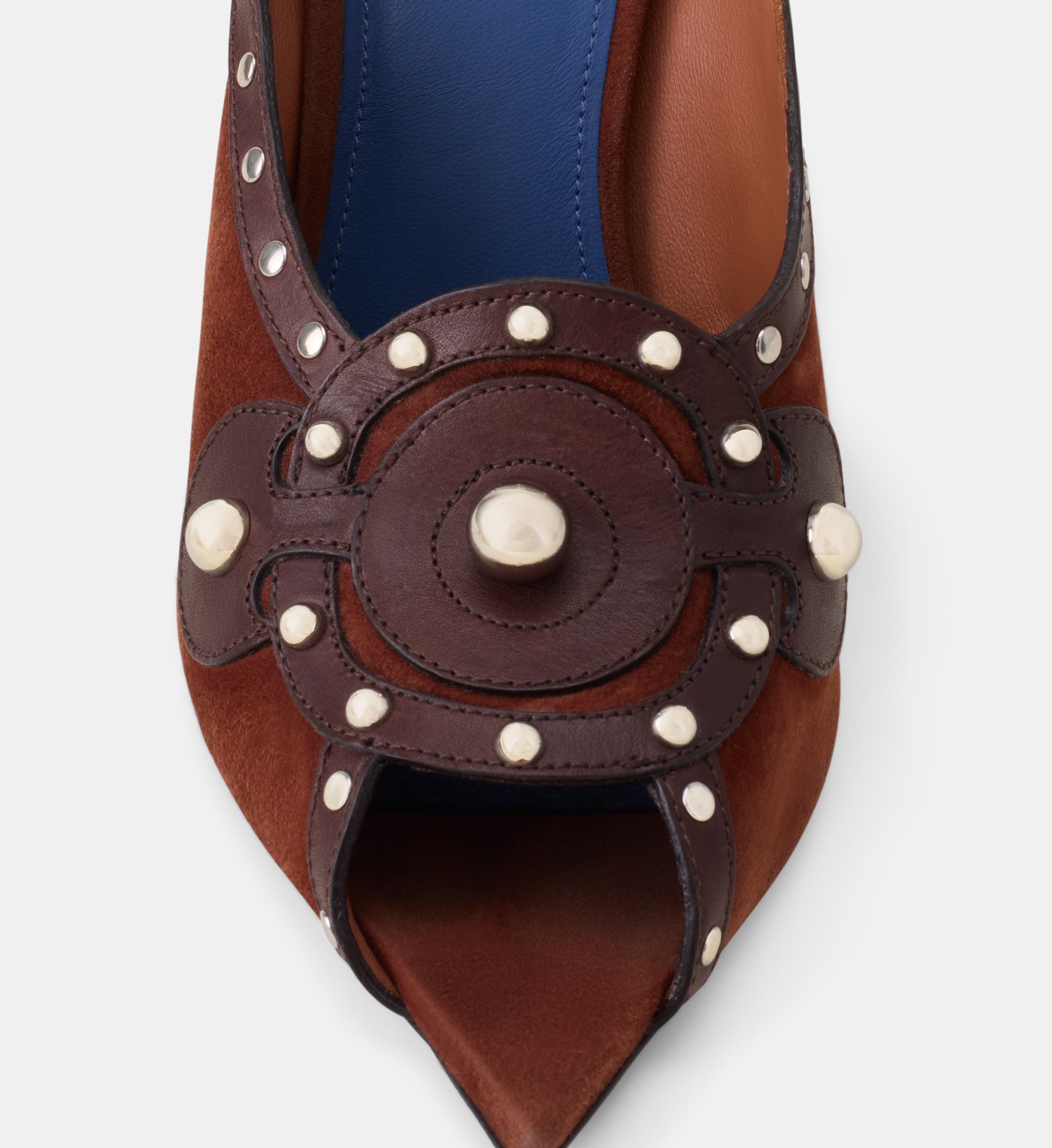 Lanvin Eclipse Arch Heeled Mule, Alternate, color, Brown