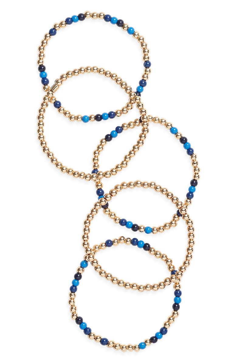 ROXANNE ASSOULIN Set of 5 Beaded Bracelets, Main, color, 