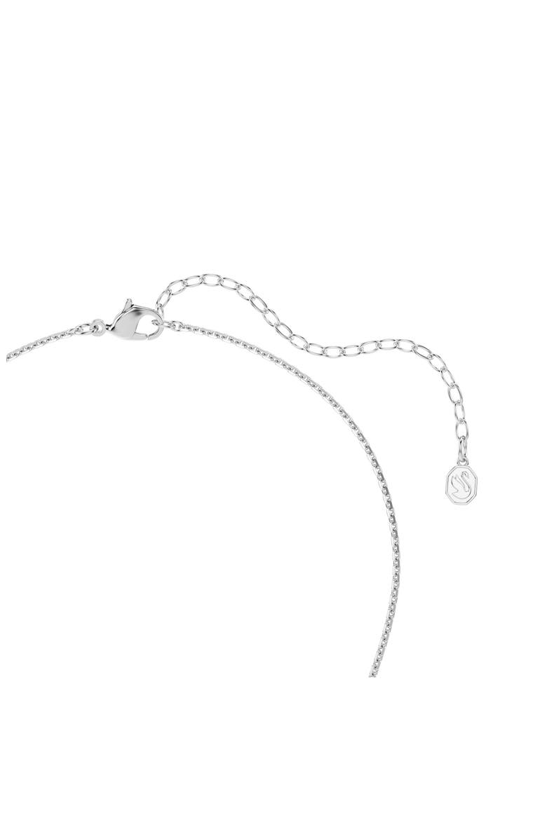Crystal Faux Pearl Necklace & Earrings Set, Alternate, color, SILVER/ WHITE