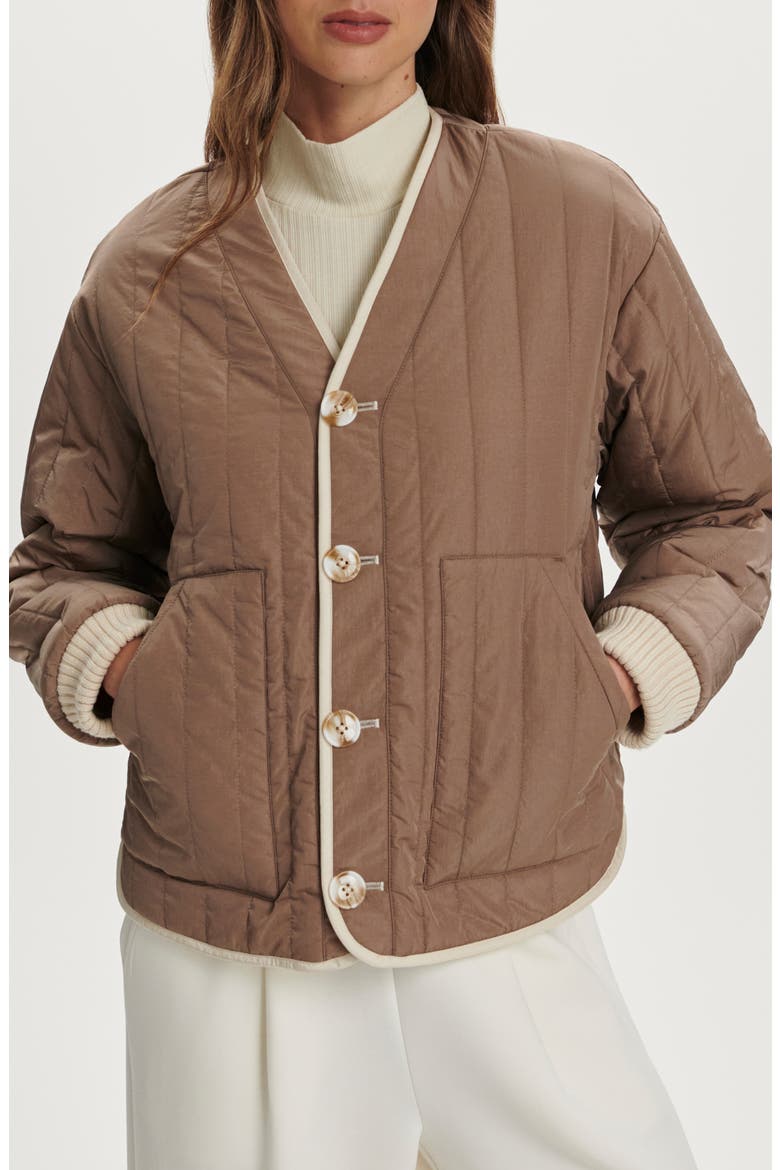 Drew Reversible Jacket, Main, color, SAND SHELL / ASH