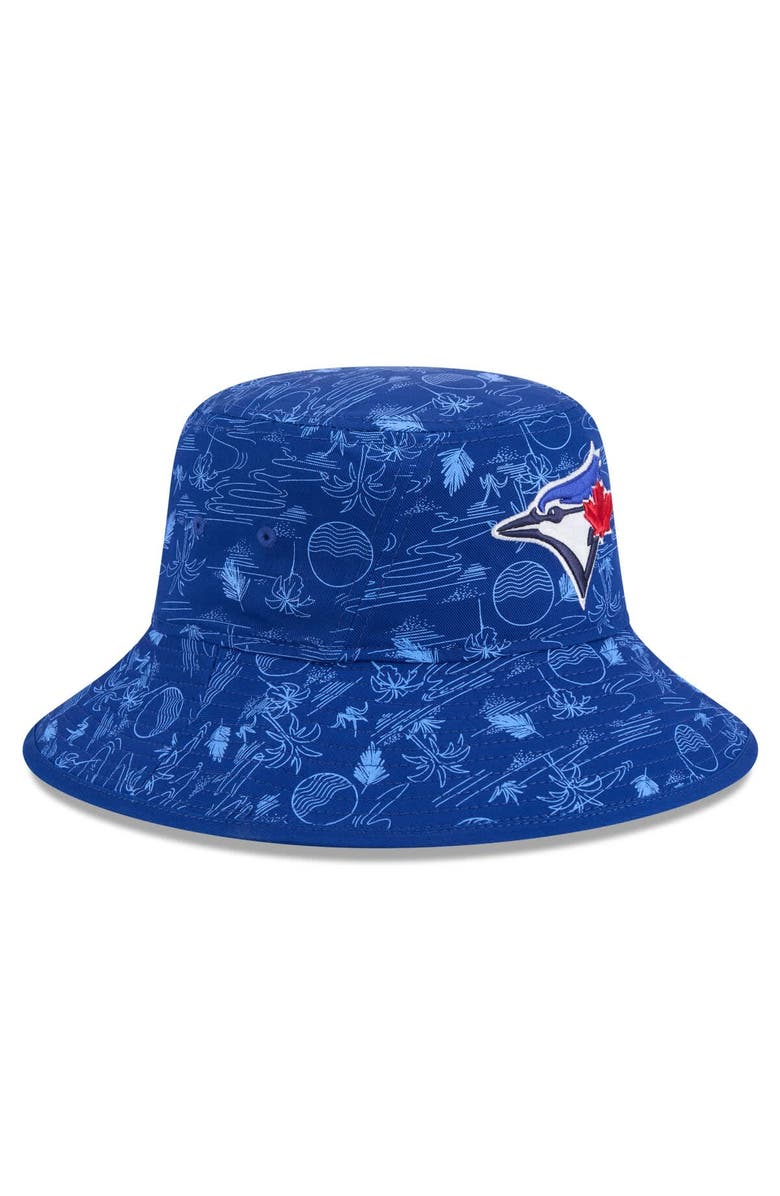 New Era Men's New Era  Royal Toronto Blue Jays 2025 Spring Training All Over Print Bucket Hat, Alternate, color, 