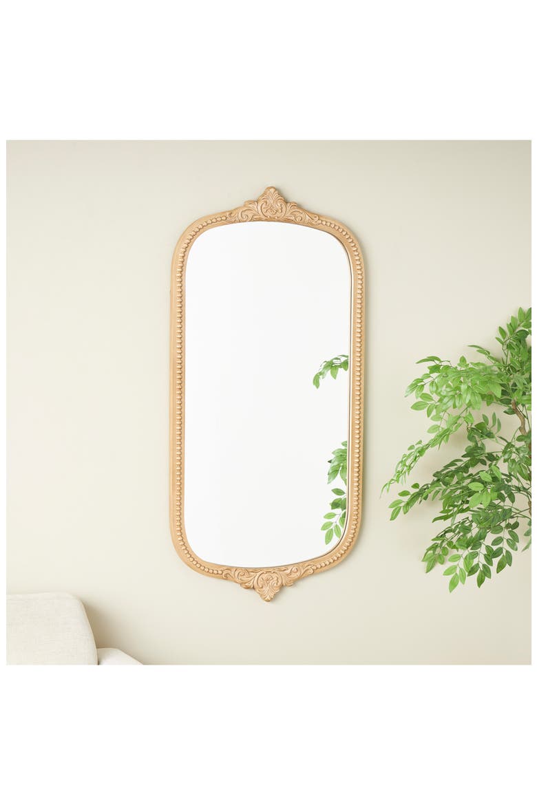 Ornate Wall Mirror, Alternate, color, BRONZE