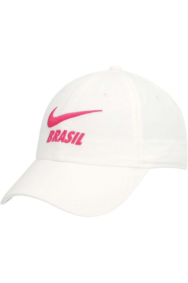 Women's Nike White Brazil National Team Campus Adjustable Hat, Main, color, White