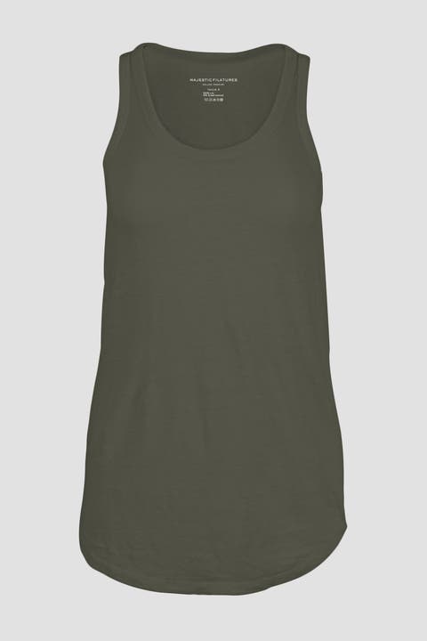 Linen Stretch HD Scoopneck Tank