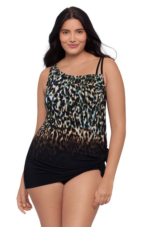 Brianna Adjustable Side-Tie Coverage Swimdress