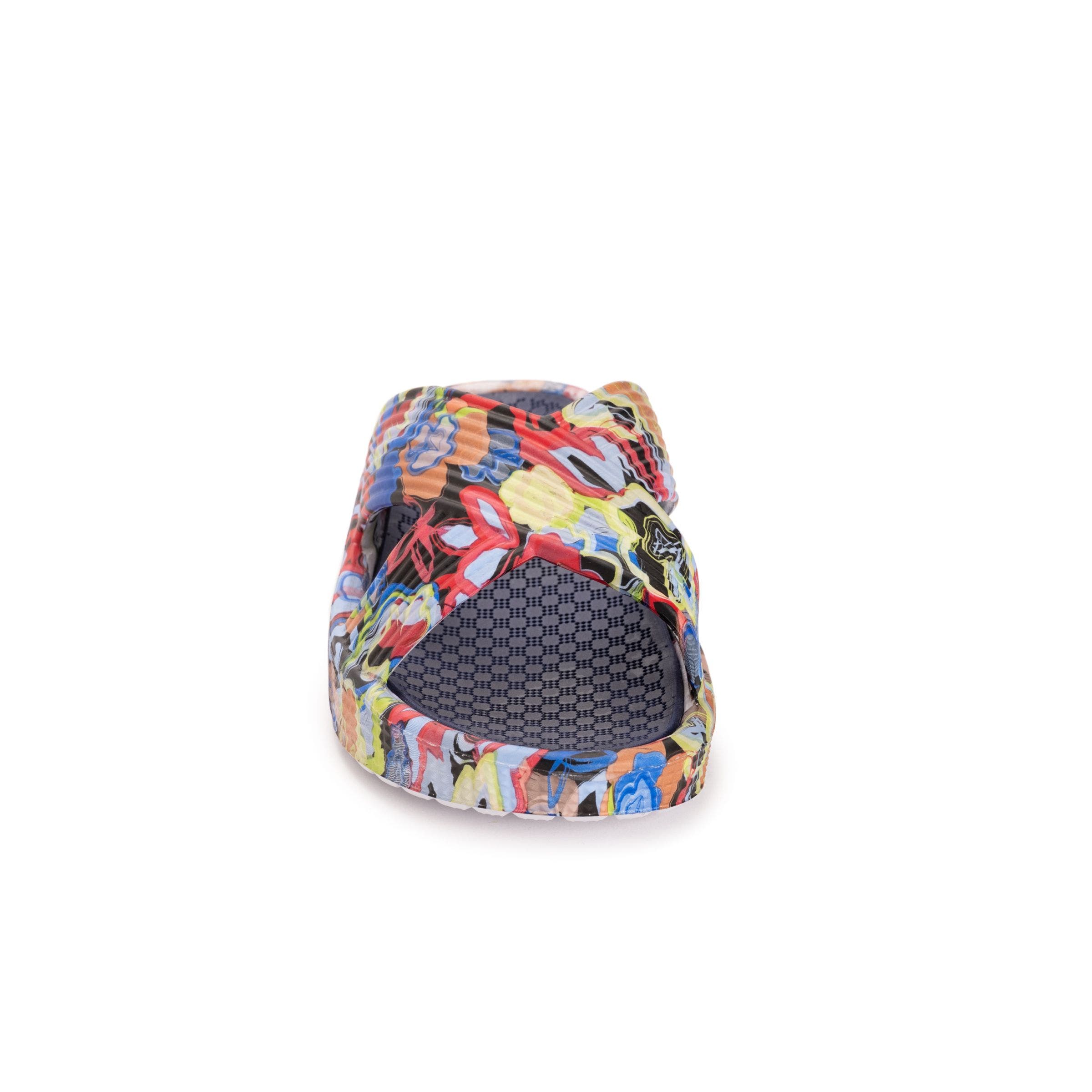 MUK LUKS Spa Day Sandal, Alternate, color, Graffiti Floral