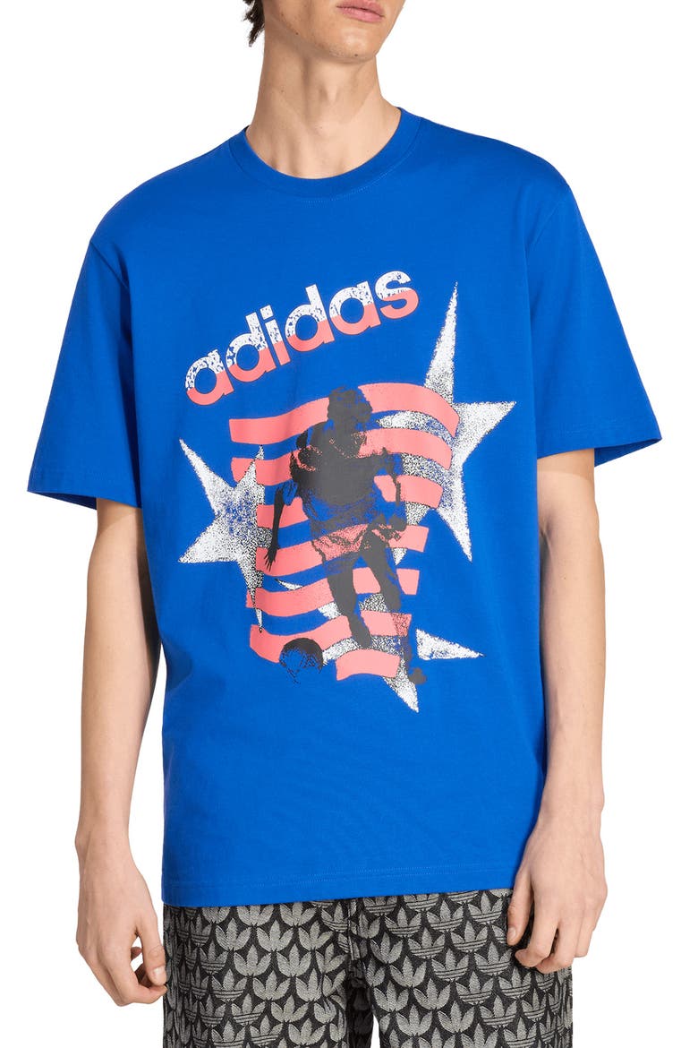 Archive Football Stars Graphic T-Shirt, Main, color, POWER BLUE