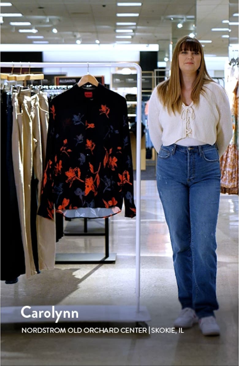 Emero Straight Fit Floral Button-Up Shirt, sales video thumbnail