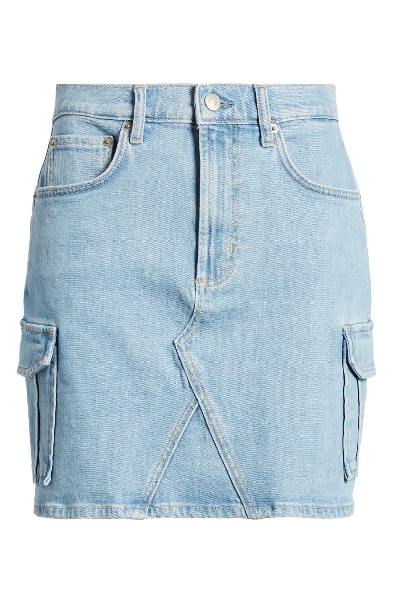 Rails Laurel Denim Cargo Miniskirt, Alternate, color, Crystal Blue
