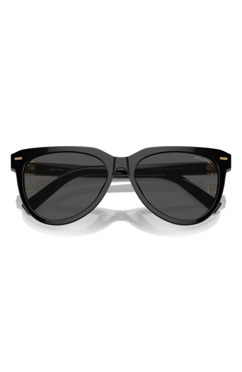 Miu Miu 56mm Phantos Sunglasses, Main, color, Black/ Dark Grey