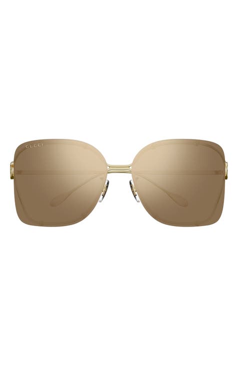 Gucci shops 99mm rimless sunglasses