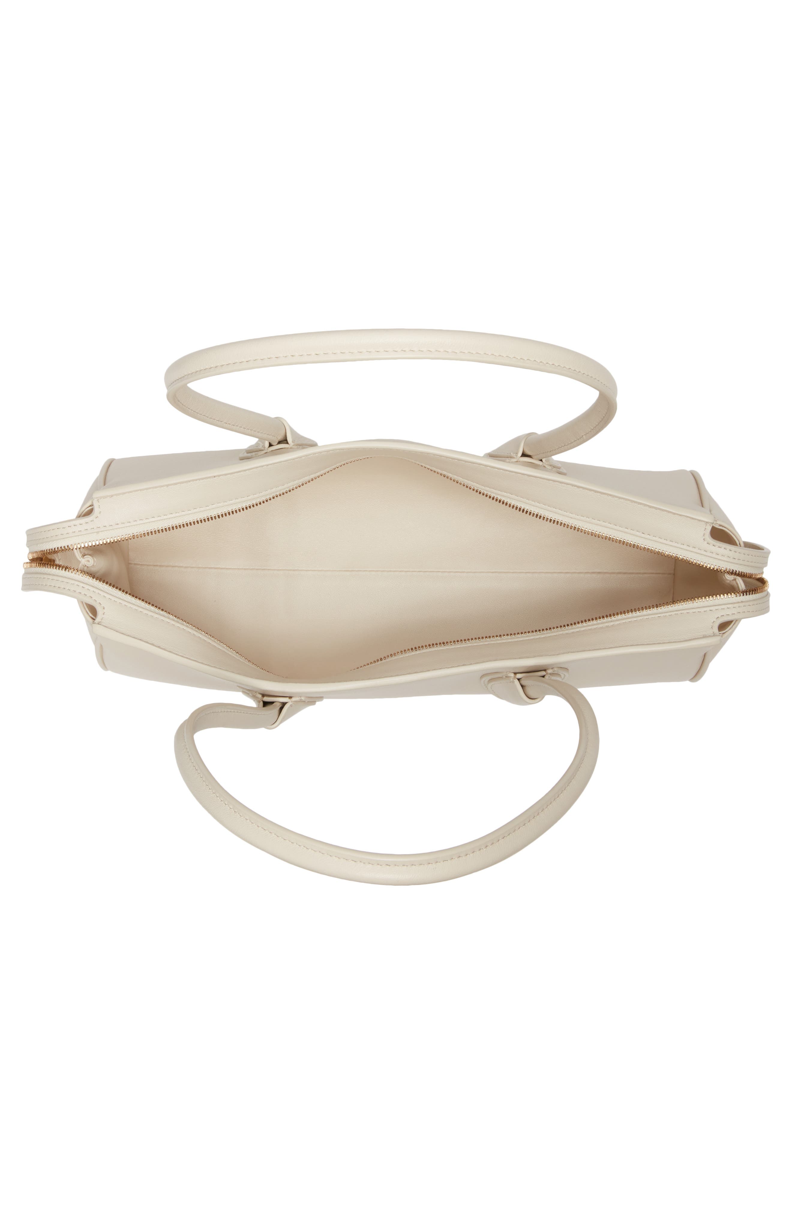 Khaite Donna Soft Leather East/West Shoulder Bag, Alternate, color, 103 Cream