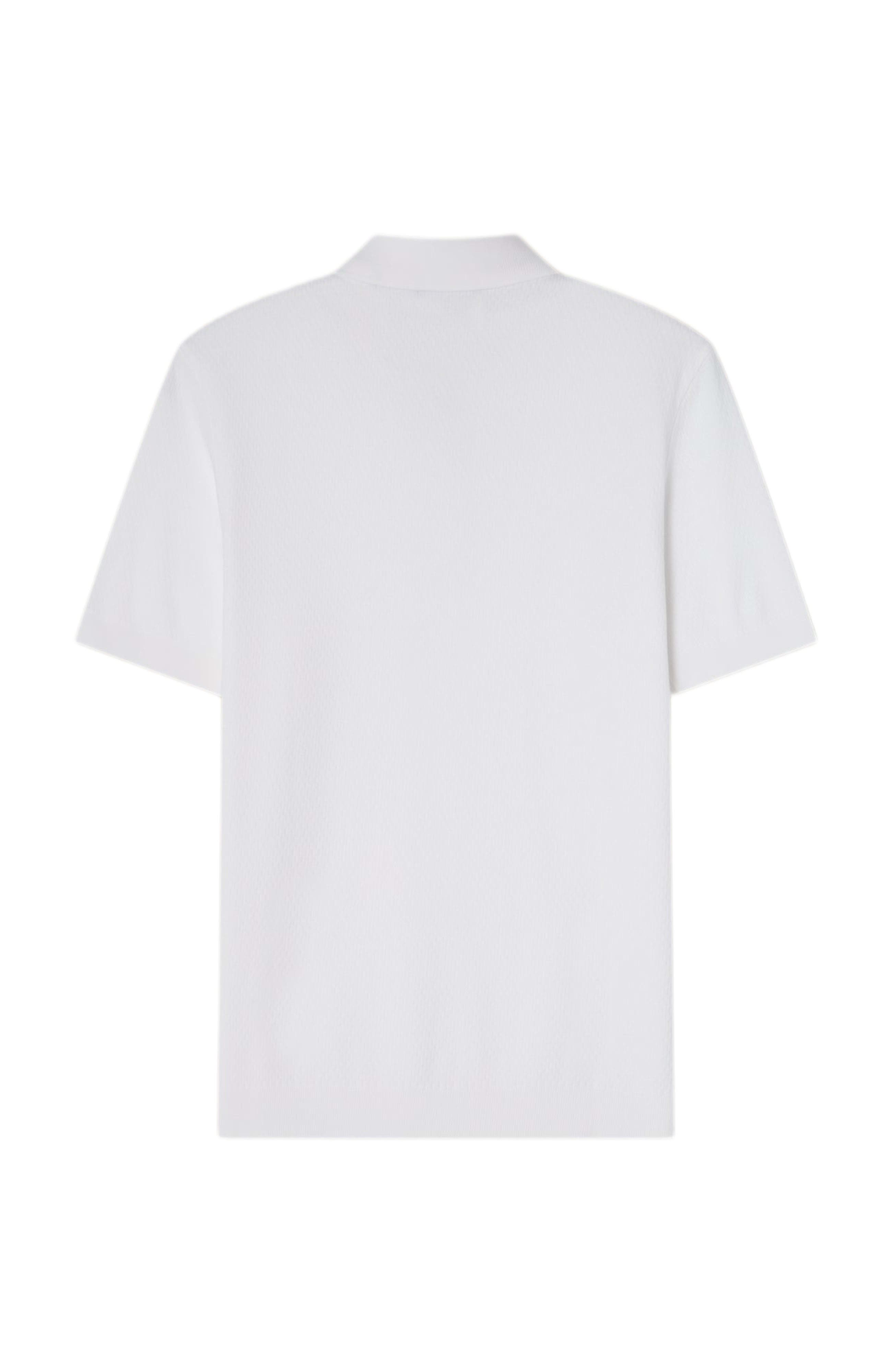 Robert Talbott Westin Textured Cotton Zip Polo (Men) | Nordstrom