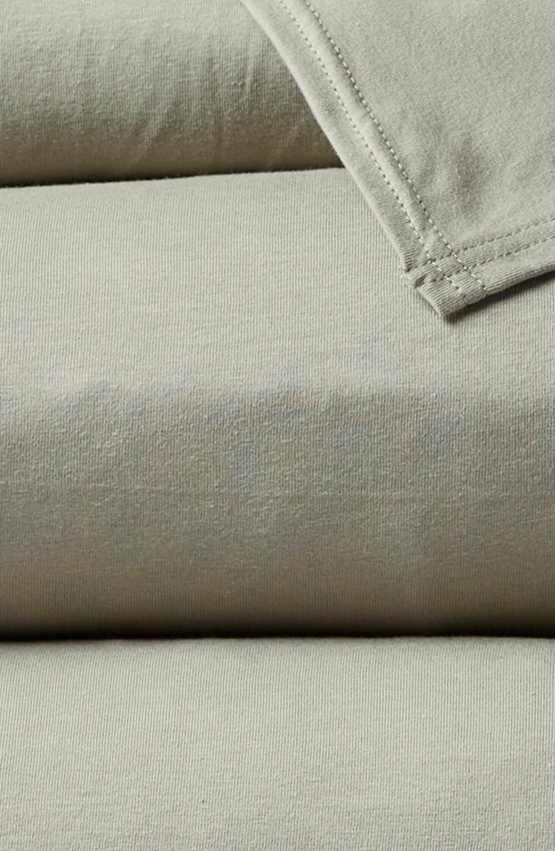 Coyuchi 300 Thread Count Organic Cotton Jersey Sheet Set, Alternate, color,