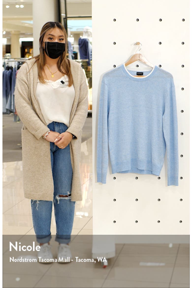 Linen Blend Crewneck Sweater video