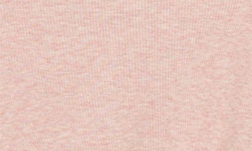 Quincy Mae Rib Knotted Stretch Organic Cotton Blend Gown & Hat Set In Pink