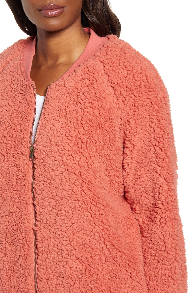 Caslon<sup>®</sup> Long Faux Fur Jacket, Alternate, color, 