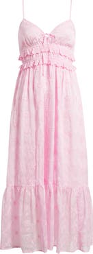 All in Favor Ruffle Hem Eyelet Dress
