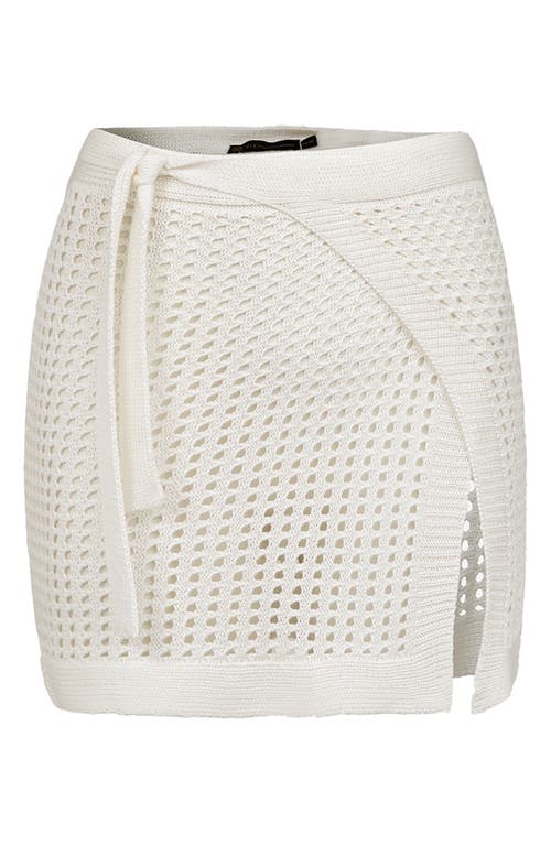 Vix Paula Hermanny Rena Open Knit Cover-up Pareo In White