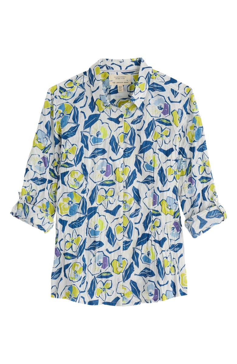 Seasalt Cornwall Larissa Floral Organic Cotton Button-Up Shirt, Alternate, color,