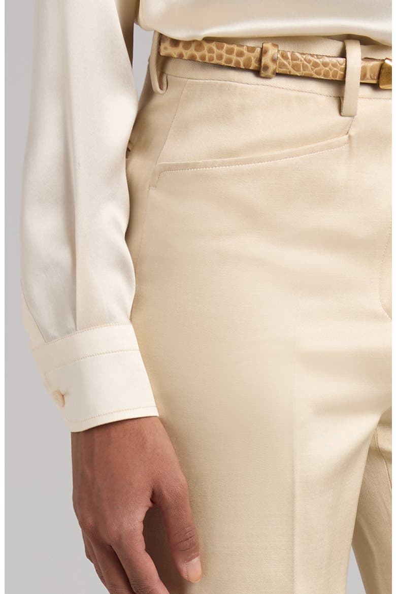 Silk & Virgin Wool Trousers, Alternate, color, AW040 CHAMPAGNE