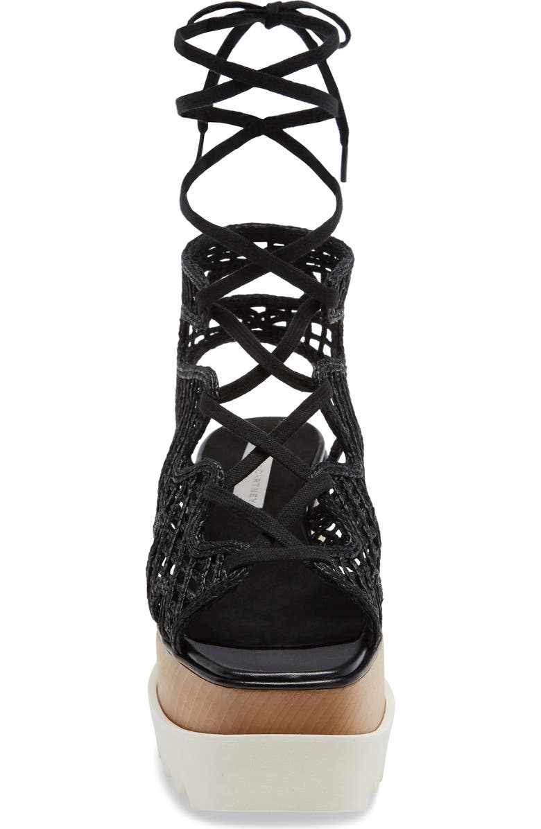 Stella McCartney Maia Woven Cage Platform Sandal, Alternate, color,