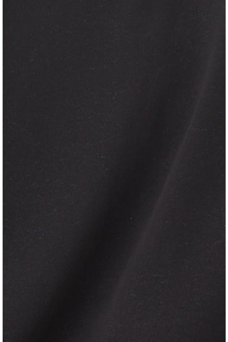 Kalynn Cotton Blend French Terry Button-Up Shirt, Alternate, color, BLACK