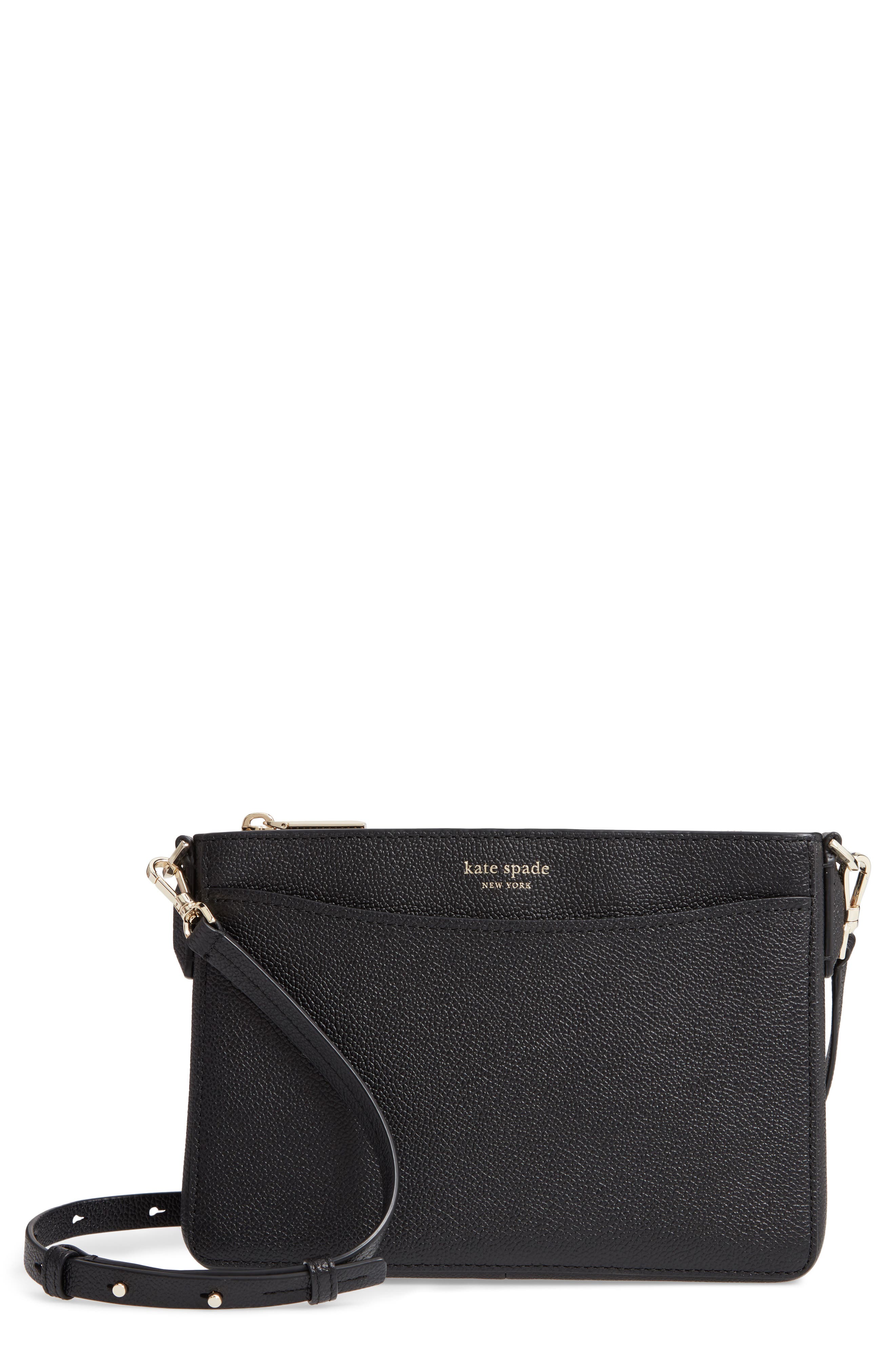 margaux medium convertible crossbody bag, Main, color, BLACK