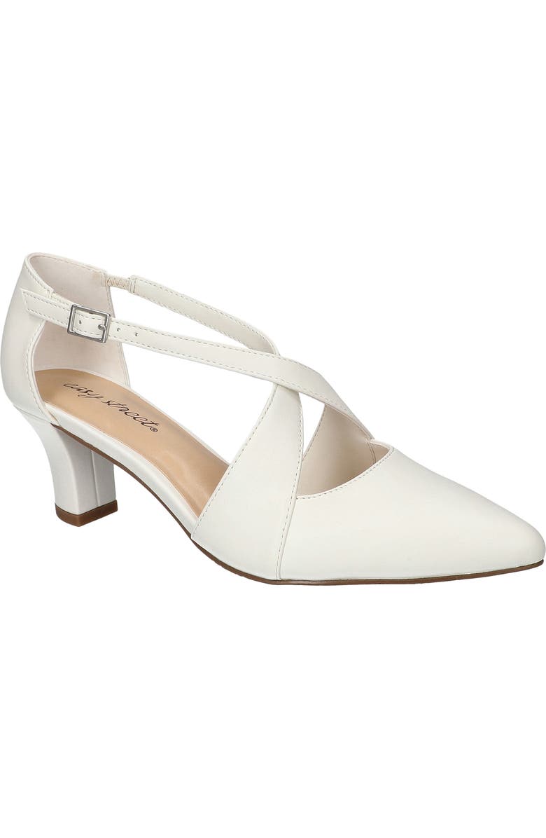 EASY STREET Elegance Pointed Toe Pump, Main, color, White
