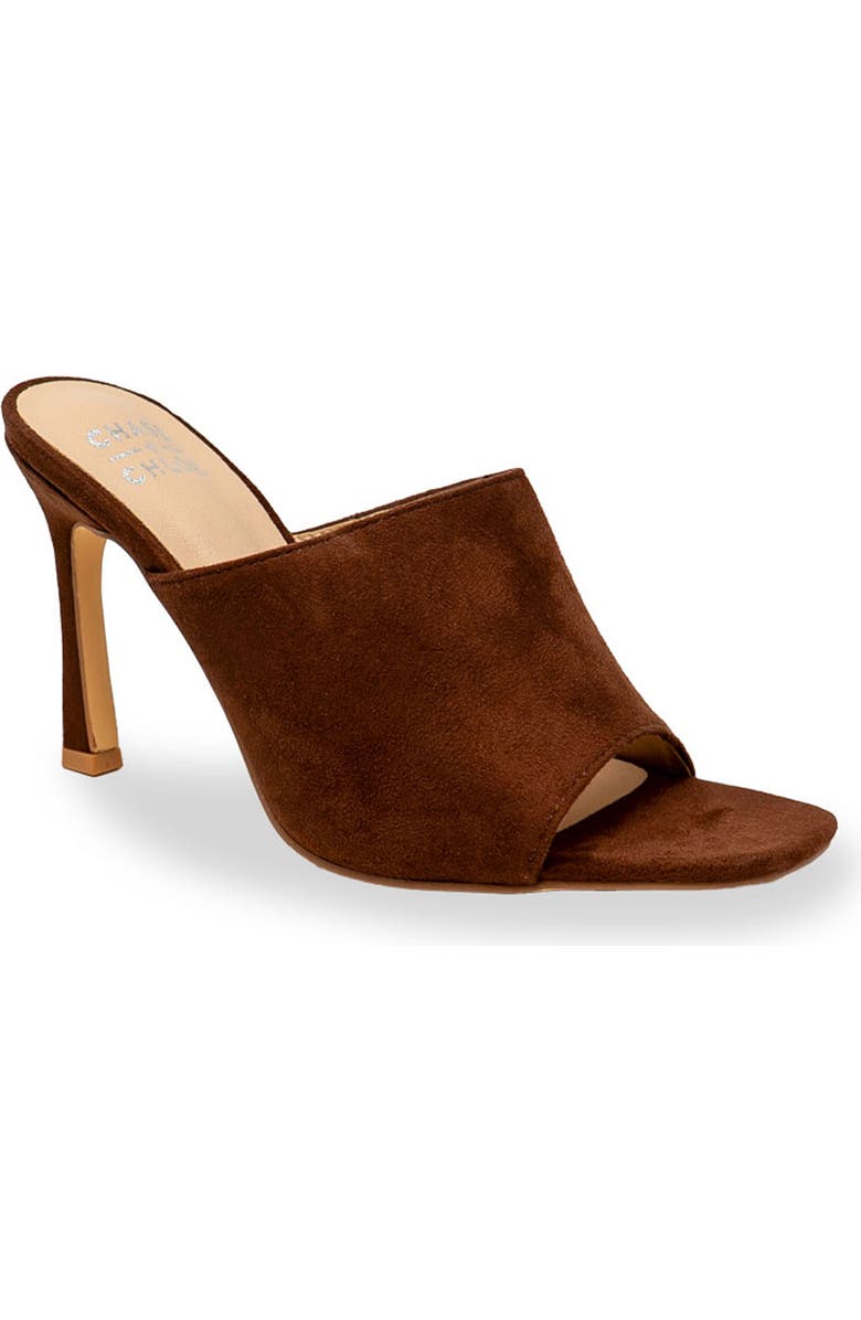 CHASE AND CHLOE Open Toe Mule, Main, color, Brown