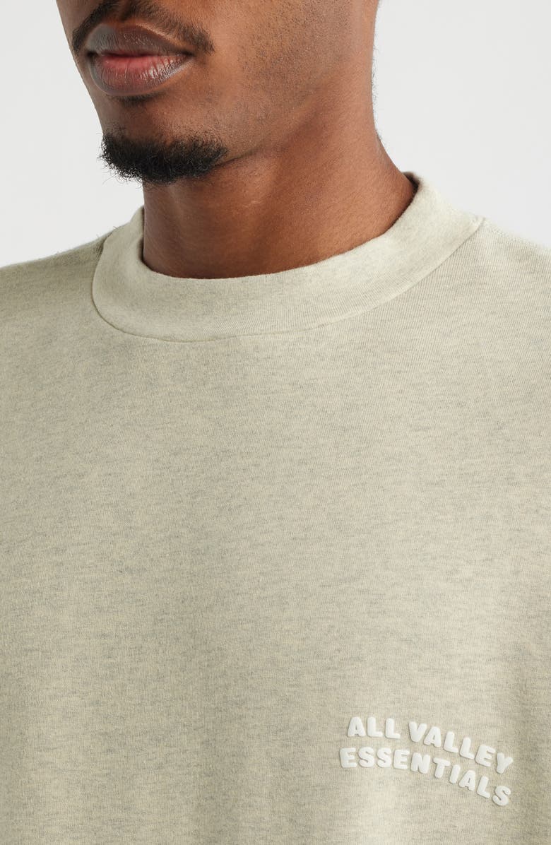 Fear of God Essentials '90s Cotton Crewneck Sweatshirt, Alternate, color, Washed Vanilla Heather