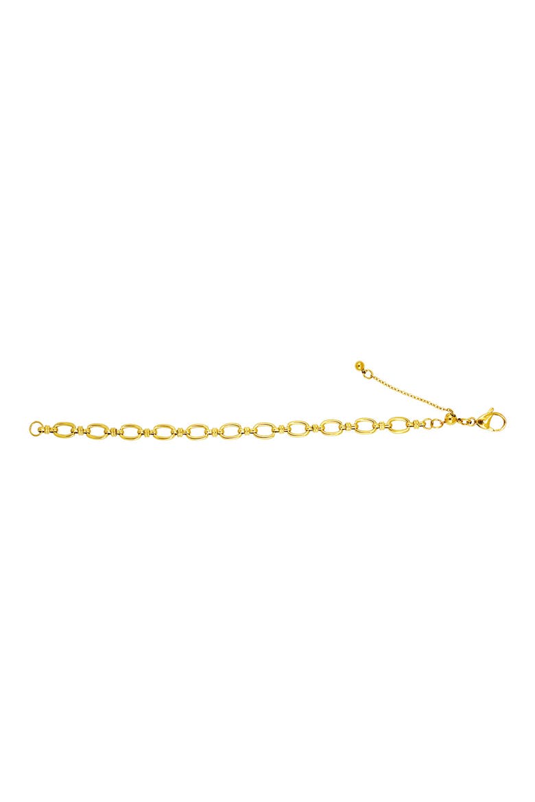 Oval Link Bracelet, Alternate, color, GOLD