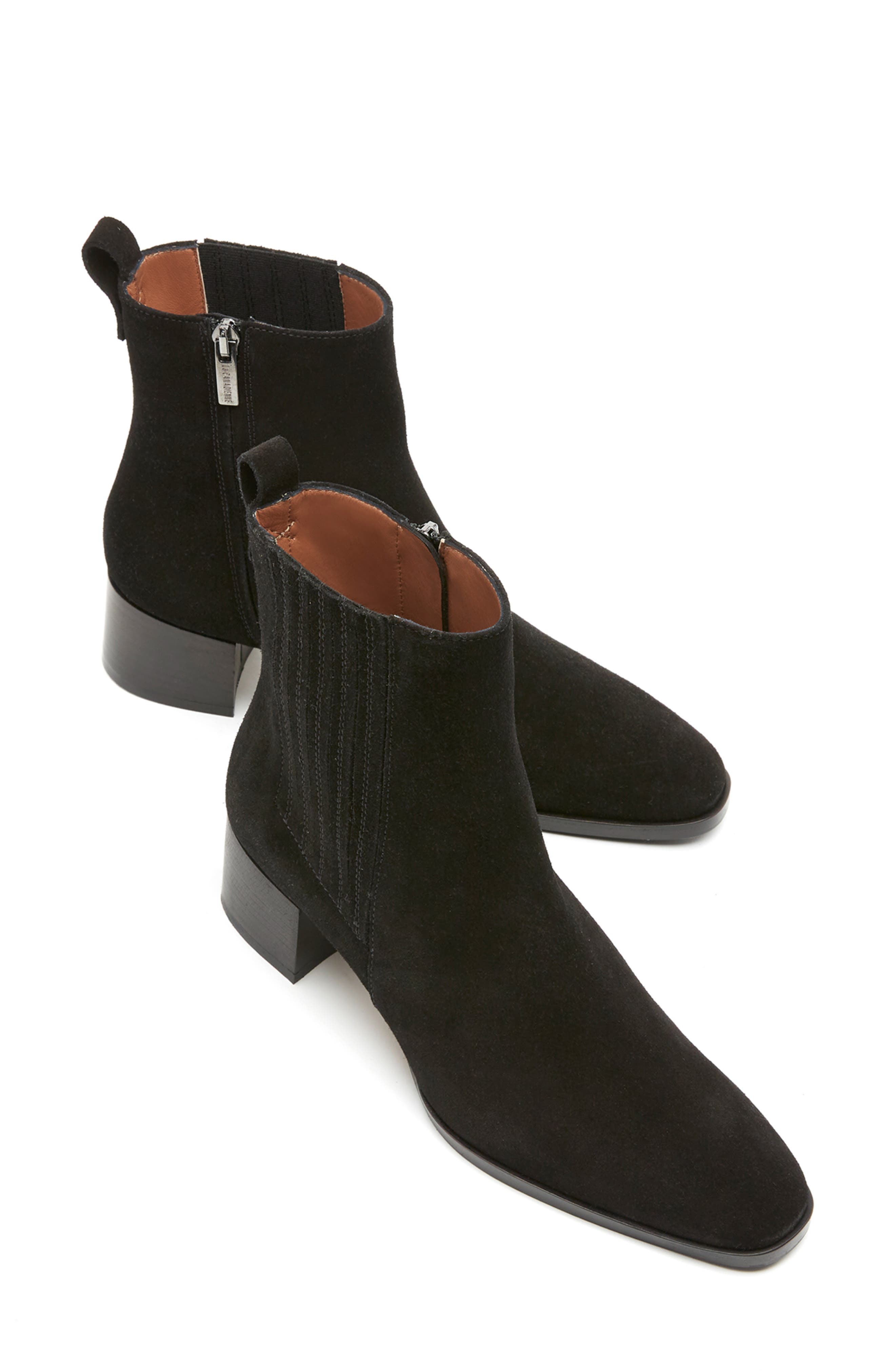 Jones Chelsea Bootie, Alternate, color, BLACK SUEDE