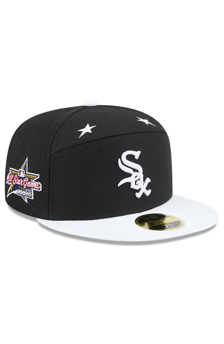 New Era Men's New Era Black/White Chicago White Sox 2025 MLB All-Star Game Side Patch 59FIFTY Fitted Hat, Main, color, Black