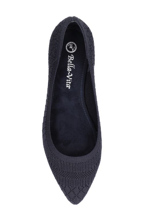 Bella Vita Mireya Knit Flat In Black