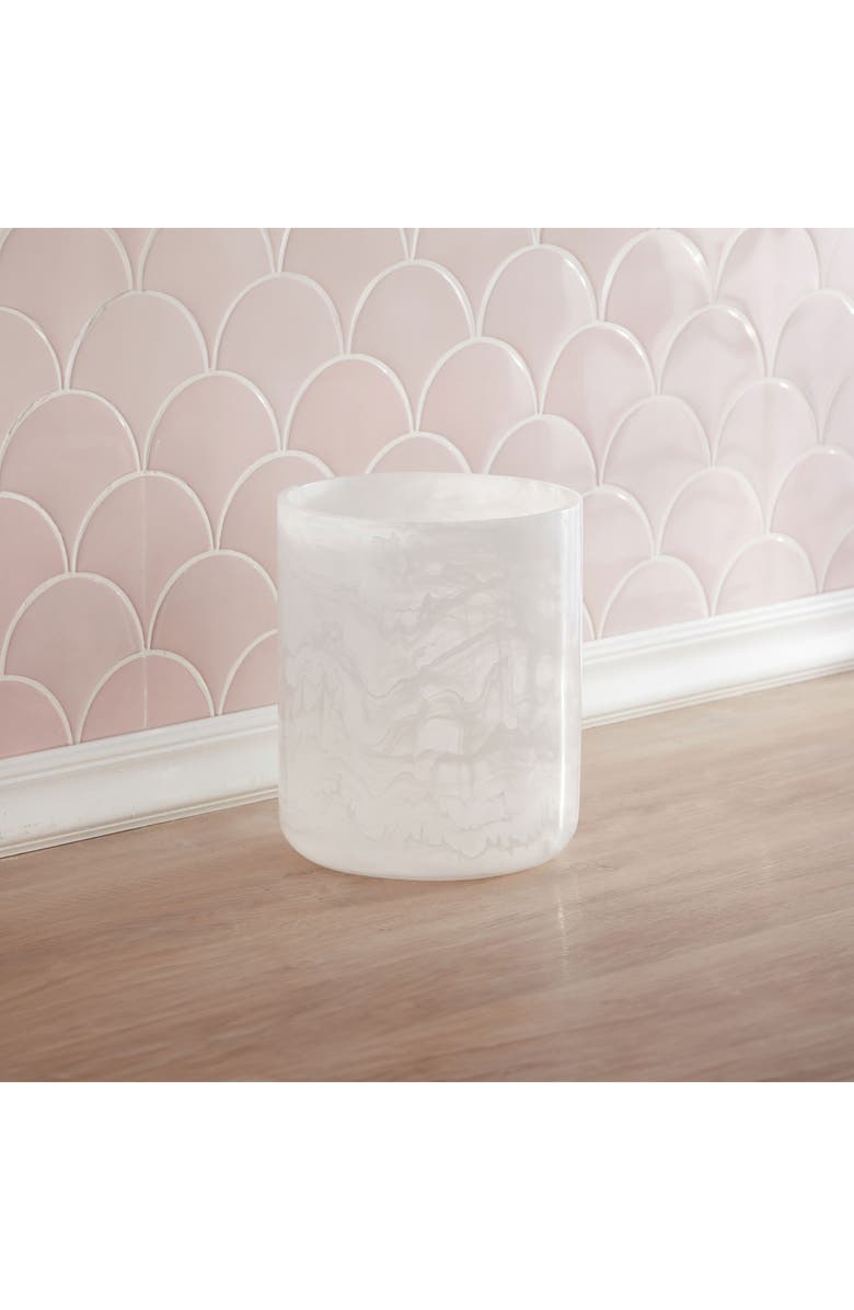 ROSELLI TRADING COMPANY Clouds Trash Can, Alternate, color, White