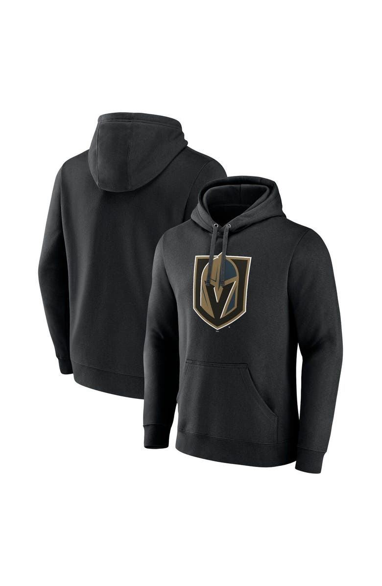 FANATICS Men's Fanatics Branded Black Vegas Golden Knights Primary Logo Pullover Hoodie, Main, color, 
