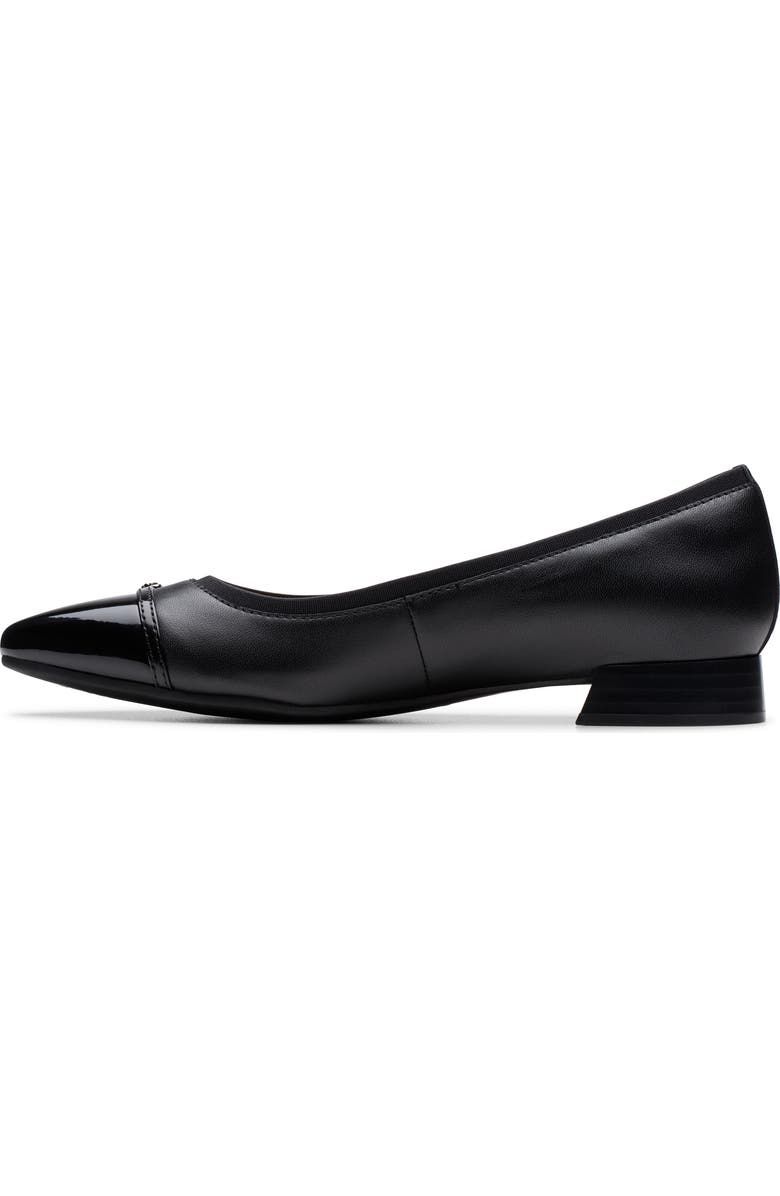 Clarks<sup>®</sup> Natalyn Dusk Flat, Alternate, color, Black Leather