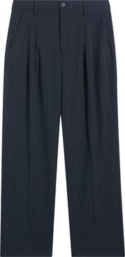 CASUAL FRIDAY Grant Pinstripe Wide Leg Pleated Pants