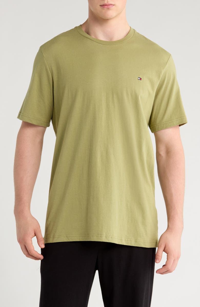 Tommy Hilfiger Core Flag Crewneck Tee, Main, color, Green Stone