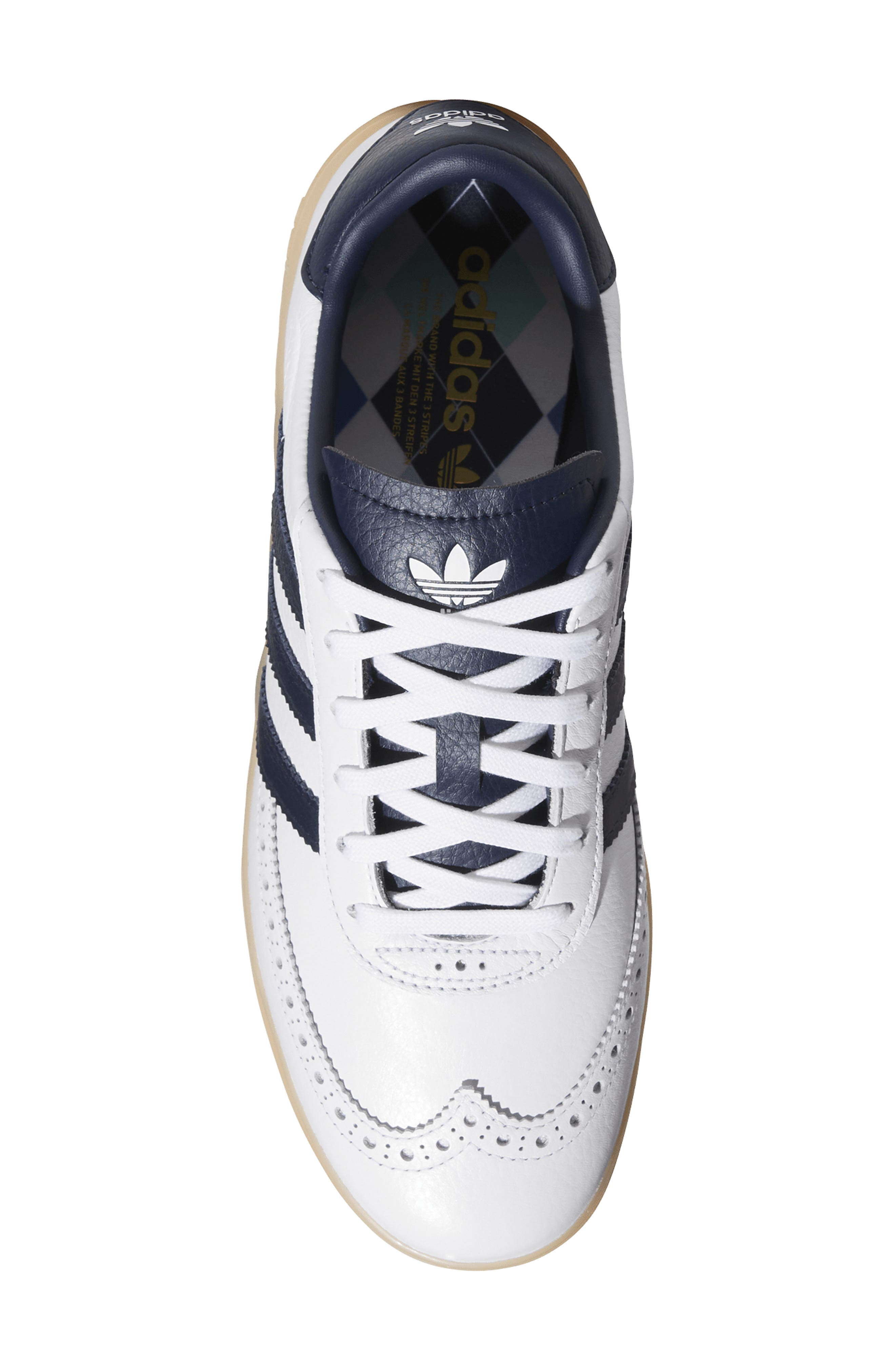 adidas Course Cup Spikeless Golf Sneaker, Alternate, color, White/ Indigo/ Gum