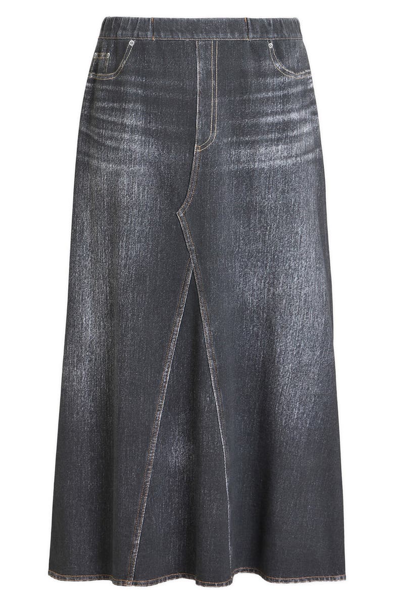 Marina Rinaldi Laccato Trompe l'Oeil Jersey Maxi Skirt, Main, color, 