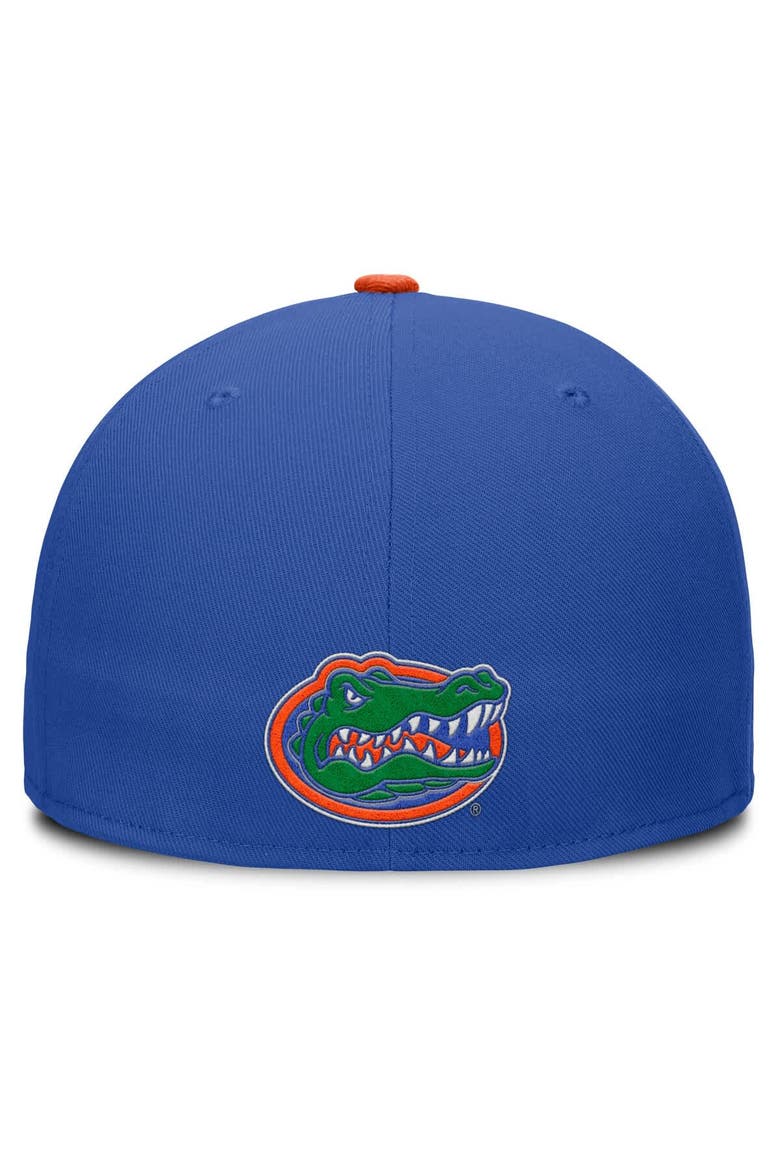 Men's Jordan Brand Royal/Orange Florida Gators Two-Tone Primetime Performance Fitted Hat, Alternate, color, Royal