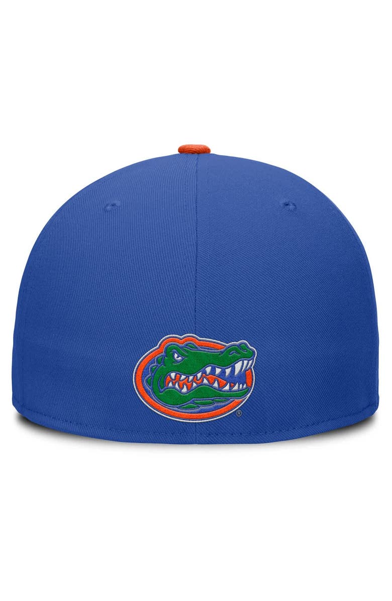 Jordan Brand Men's Jordan Brand Royal/Orange Florida Gators Two-Tone Primetime Performance Fitted Hat, Alternate, color, Royal