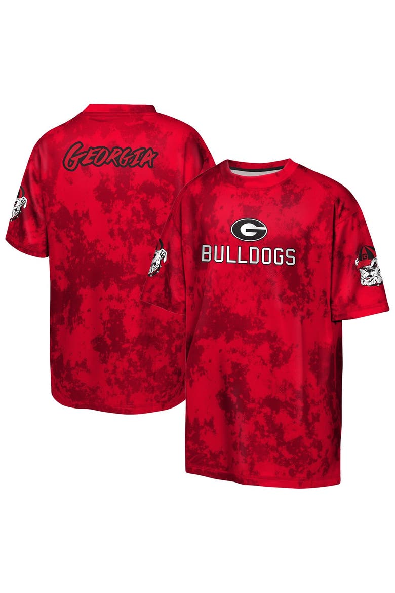 Youth Outerstuff  Red Georgia Bulldogs Off-Side Sublimated T-Shirt, Main, color, Red