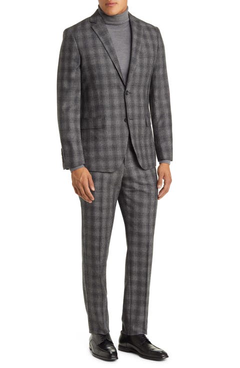 Trim Fit Virgin Wool Suit (Regular, Big & Tall)