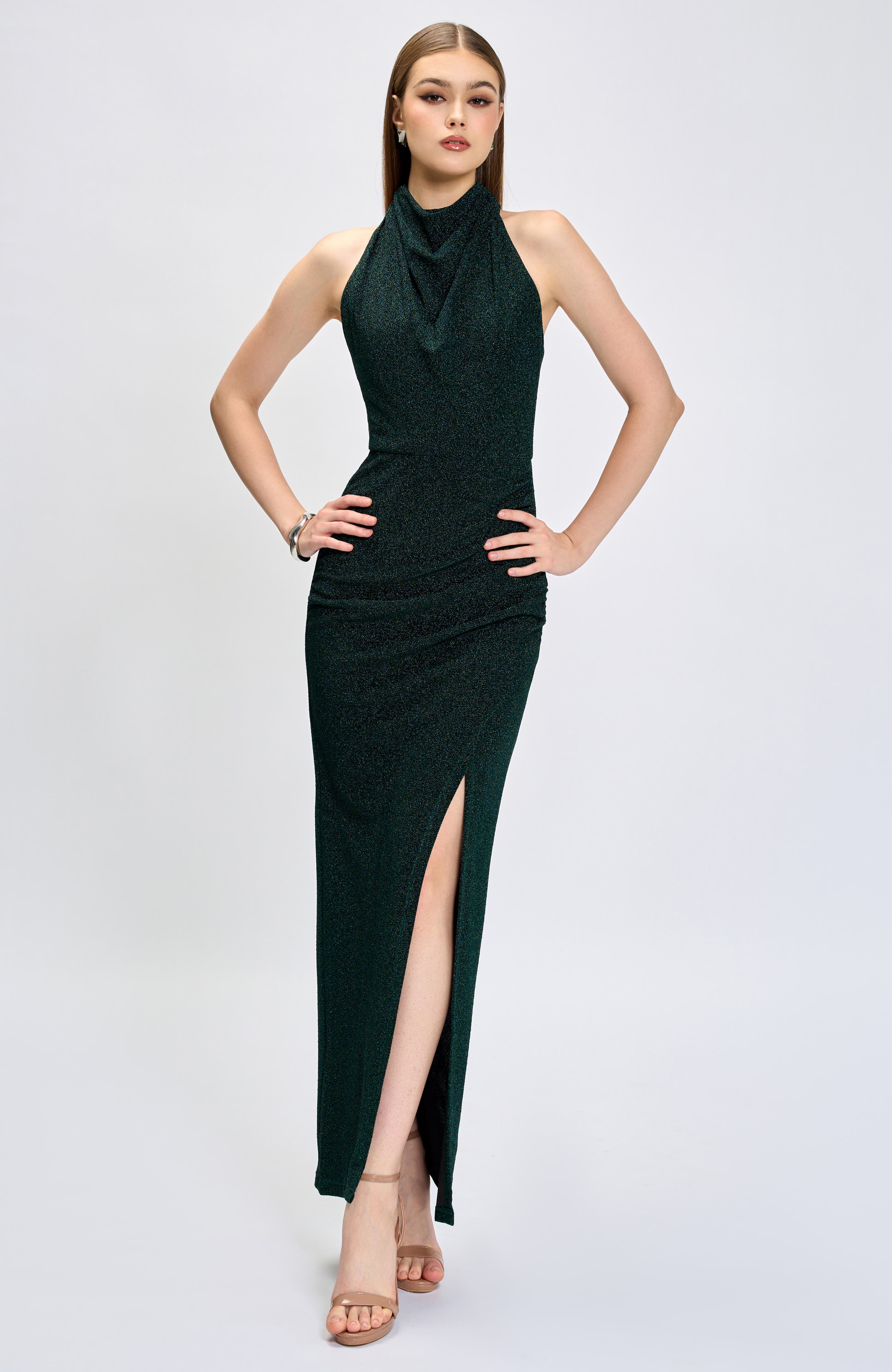 Allie High Neck Cowl Maxi - image 4
