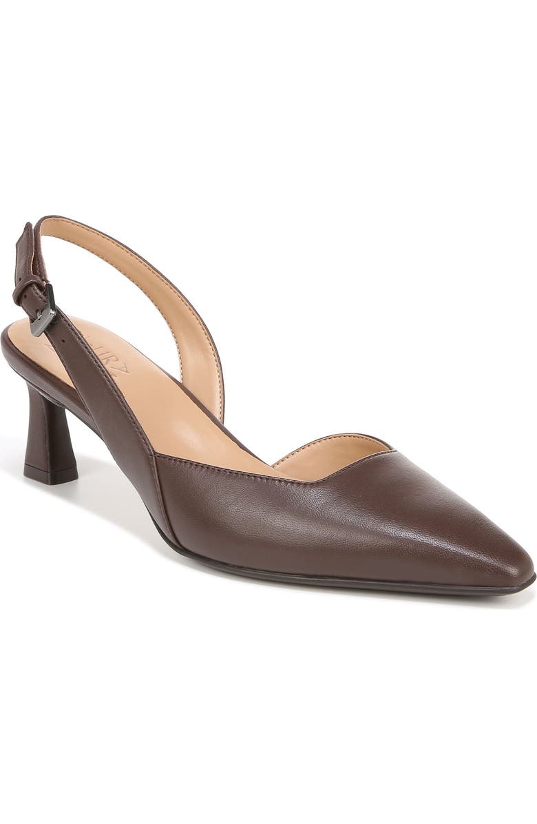 Naturalizer Dalary Slingback Pump - Wide Width Available, Main, color, Mocha Leather